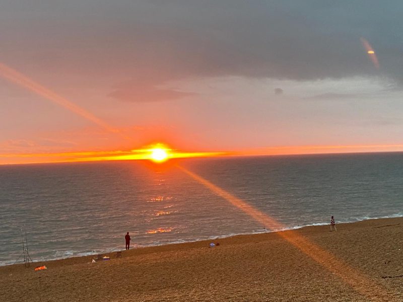 Chesil Beach Cafe Abbotsbury Sunset