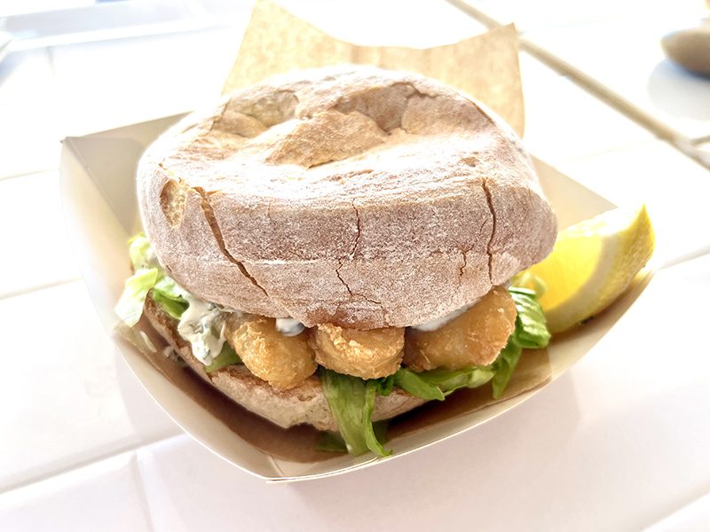 Chesil Beach Cafe Fish Finger Sandwich