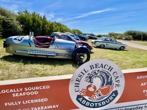 Dorset Beach Classic Car Club Meet Venue Sea