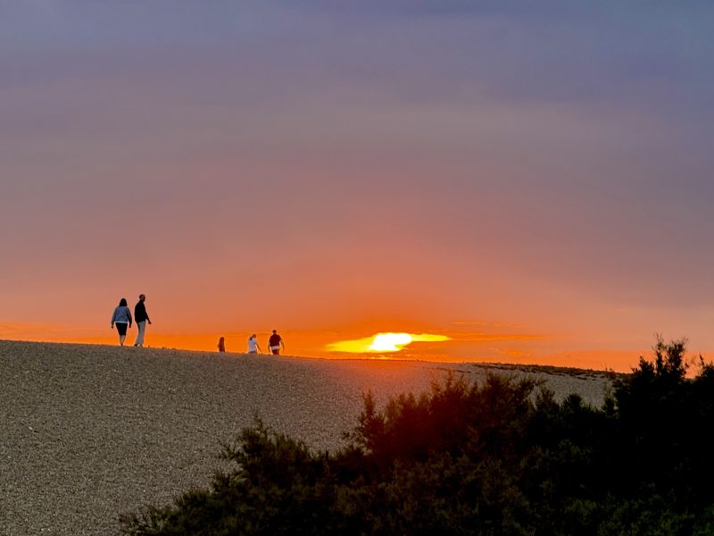 Chesil Beach Cafe Sunset Abbotsbury Dorset