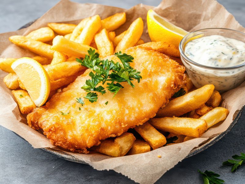 Friday Night Fish Fry Fish and Chips Abbotsbury Chesil Beach Cafe