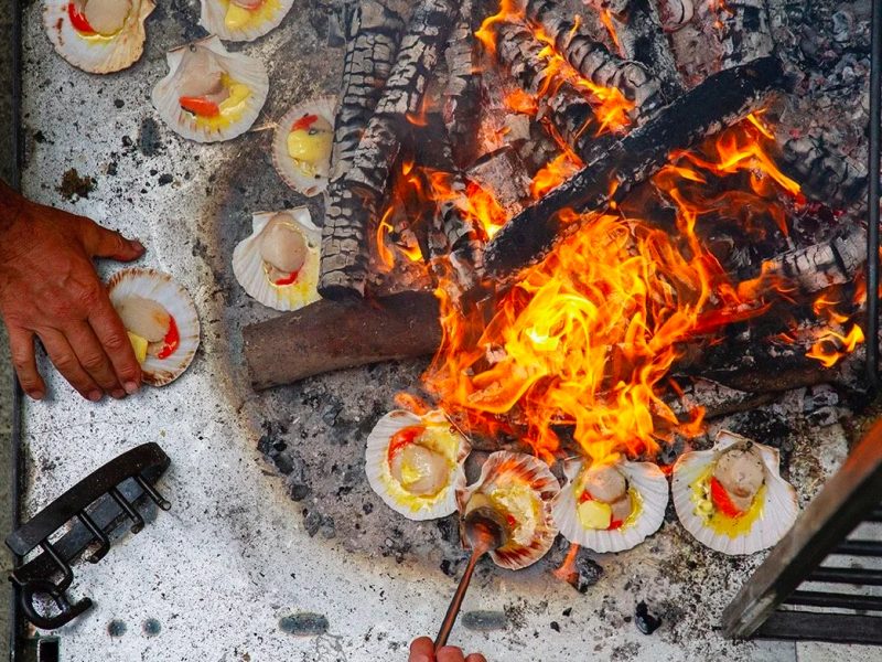 Asado Kitchen Outdoor Fire Cooking Chesil Beach Cafe Dorset